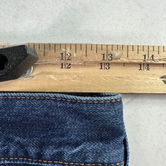 Abercrombie Fitch Jeans Women's 26x28* Loose High Rise Dark Blue Denim Tag 24S - Picture 16 of 16